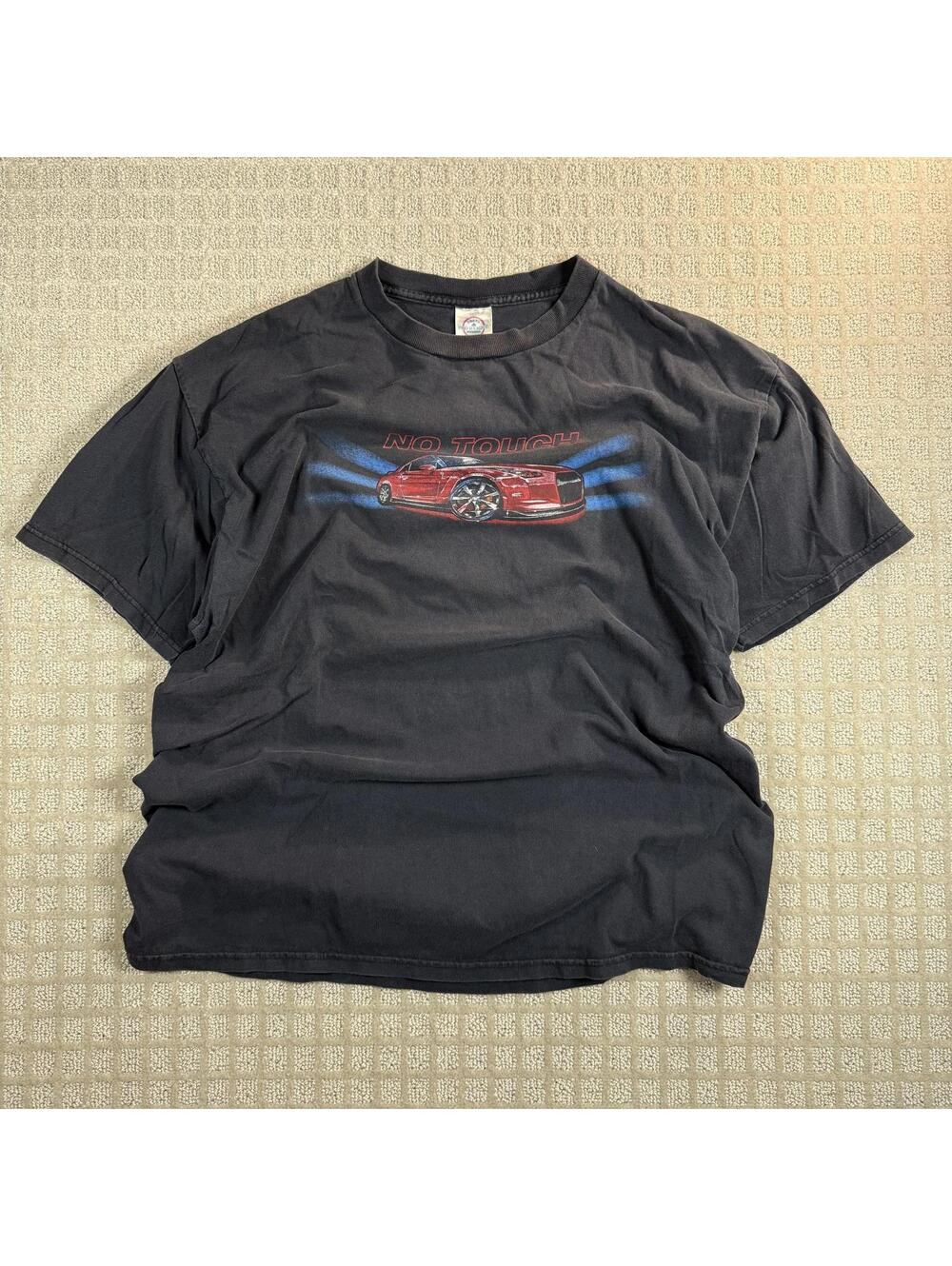 Y2K No Touch Car Graphic Tee Delta Pro Weight XL